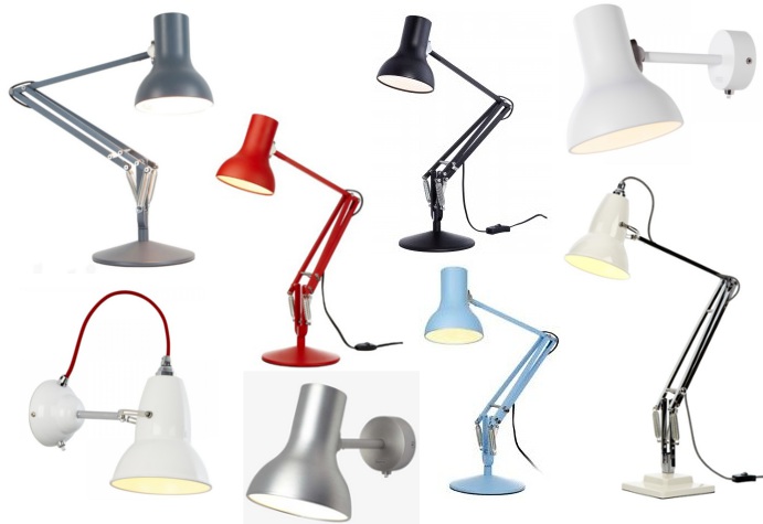 Любая из этих ламп Anglepoise может быть приобретена в нашем торговом зале