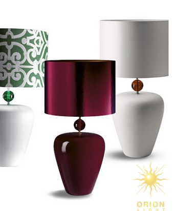 Настольные лампы серии Clizia итальянской фабрики Ceramiche Carlesso